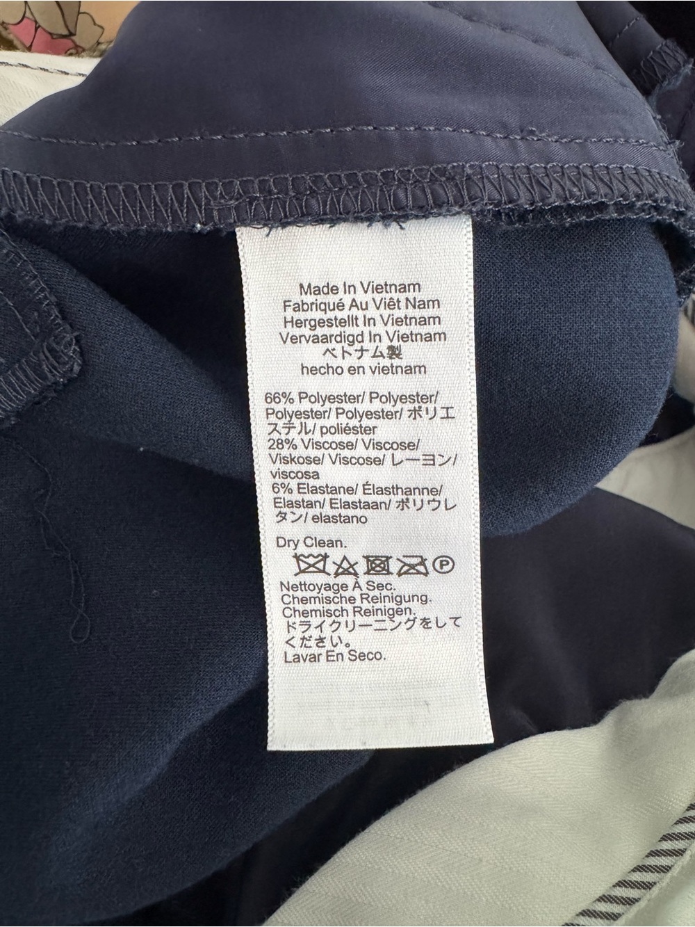 J. Crew Women’s Navy Blue Cameron Slim Cropped Pants 16 Tall Carreman Fabric - Picture 16 of 16